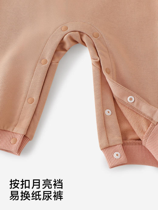 英氏婴儿衣服男女宝宝长袖连体衣可爱卡通外出爬爬服YRHAJ1S005A 商品图4