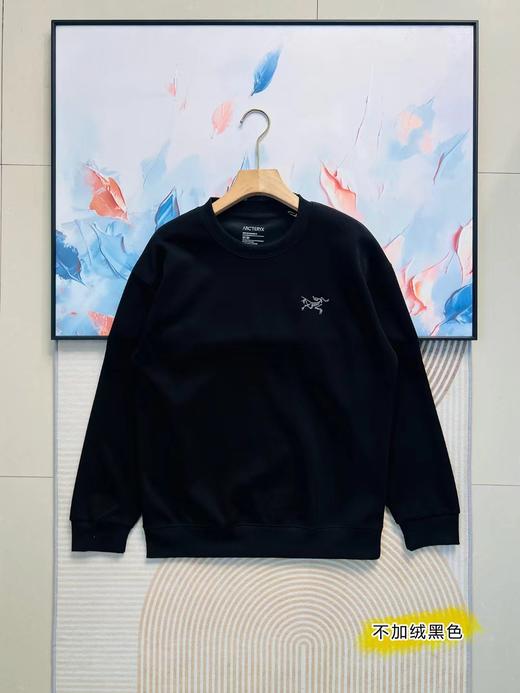 F032783休闲基础款男女情侣刺绣鸟混纺棉圆领卫衣 商品图5