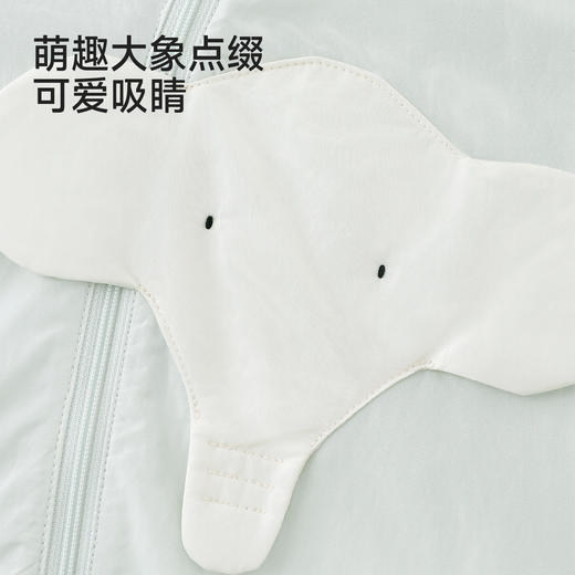 【高定系列】英氏婴儿连身衣宝宝连帽长袖哈衣春夏针织拉链爬服新 商品图4