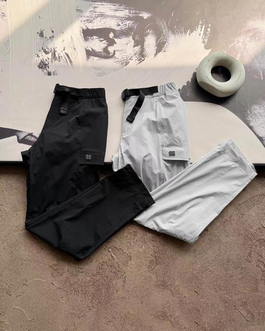 F032775立体剪裁拼接锥形裤裤型松紧腰设计外防运动裤子软壳裤 商品图3