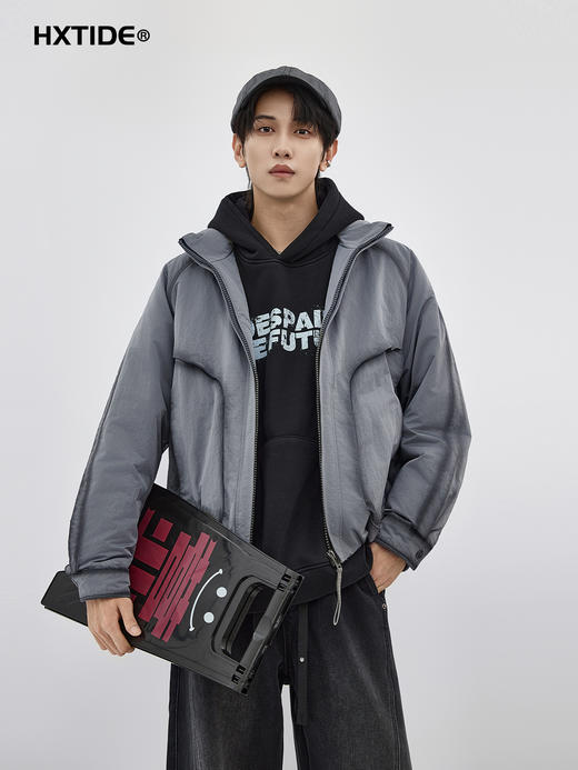 【新品上新】HX 冬季短款立领羽绒服C100540015101 商品图0