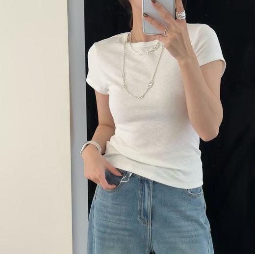 【3-5天发货】三也row风天丝棉短袖T恤 商品图3