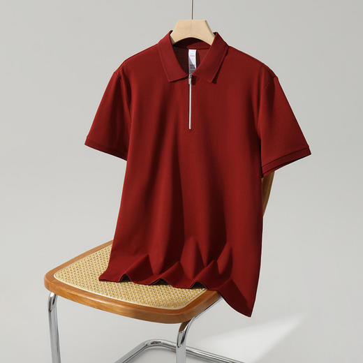 40支索罗娜冰感时尚百搭商务休闲经典纯色短袖polo衫   HLS-GS82051# 商品图3