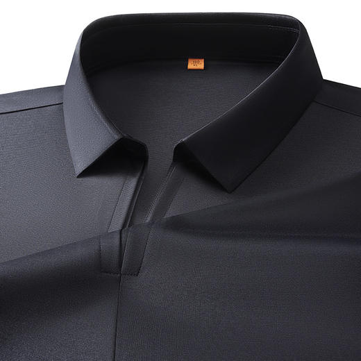 【DDP】大依优型大码男装夏季小V领短袖POLO衫双叠领商务休闲上衣棉质T恤 商品图3