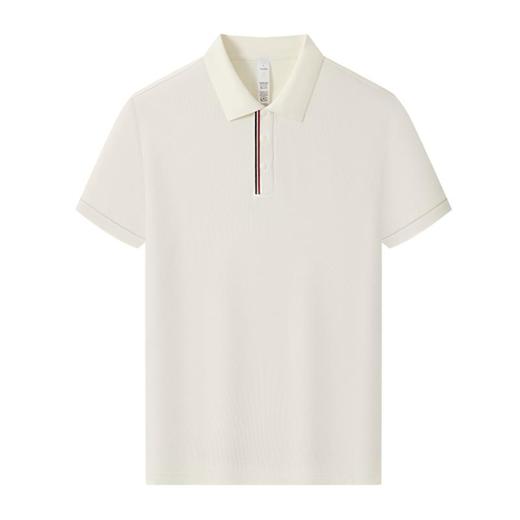 32支重磅珠地棉质翻领百搭短袖男女同款polo衫   HLS-GS82036# 商品图6