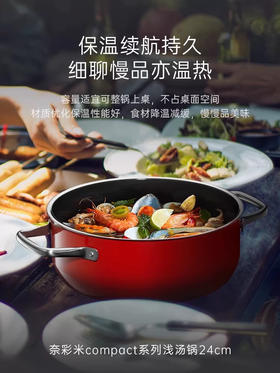 德国WMF奈彩米奶锅汤锅无涂层