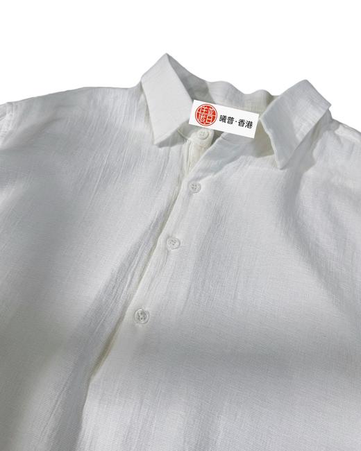 男款棉麻半开襟长袖衬衫ba 商品图2