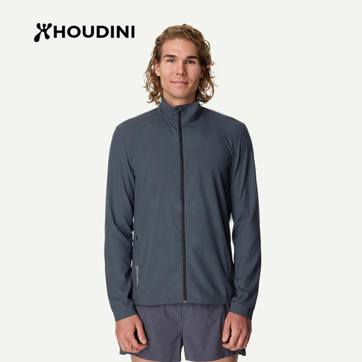 HOUDINI胡丁尼PaceTrail疾速户外26春夏新男立领骑行跑步防风夹克 810058 商品图9