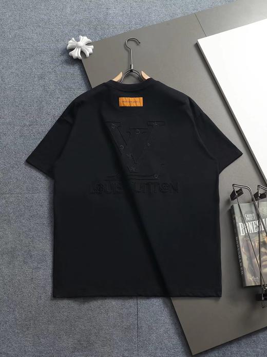 F032757春夏新款工艺烧花磨破LOGO休闲百搭日常通勤短袖 商品图2