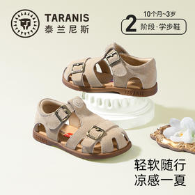 泰兰尼斯夏季新款儿童凉鞋镂空透气牛皮学步鞋休闲轻便防滑女童鞋T07T6B8799
