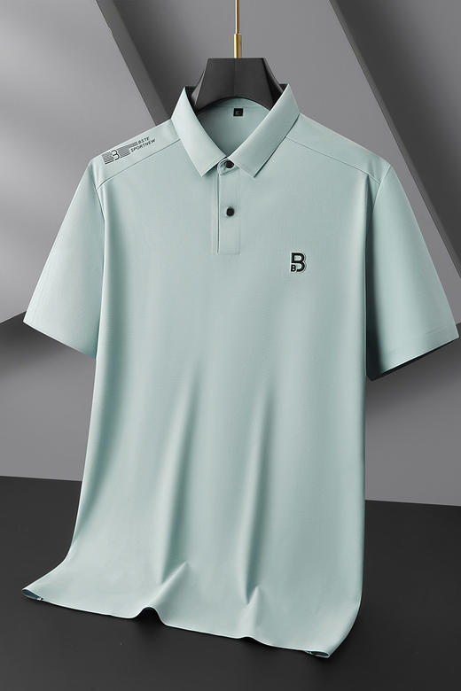 【DDP】大依优型大码男装夏季冰丝短袖POLO衫高弹力商务休闲上衣T恤 商品图5