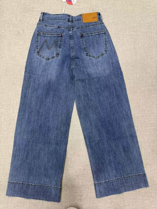 F0327111春夏新款轻复古九分牛仔阔腿直筒牛仔裤 商品图1