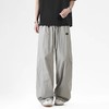 F032730新款美式宽松阔腿裤百搭运动休闲拖地工装纯色伞兵裤 商品缩略图3