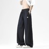 F032730新款美式宽松阔腿裤百搭运动休闲拖地工装纯色伞兵裤 商品缩略图2