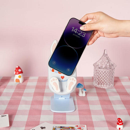 大英博物馆爱丽丝漫游奇境系列怀表兔懒人桌面折叠手机支架 商品图2