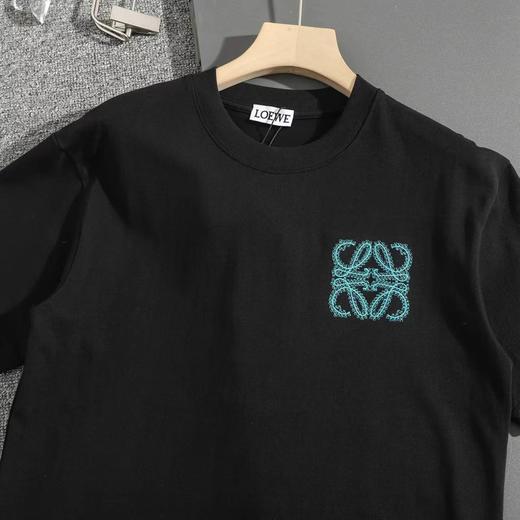 F032702早春新款男女同款纯棉水洗面料万针刺绣圆领短袖T恤 商品图10