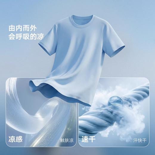 【莫代尔凉感吸湿速干】GXG男装 圆领T恤多色打底T恤短袖26夏新品 商品图1