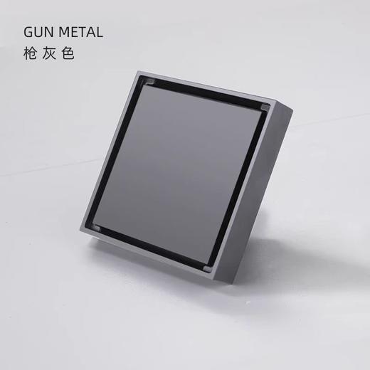 6380四方隐形地漏 -枪灰 商品图0