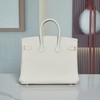 【纯手缝定制不退换】爱马仕 Birkin 25奶昔白 金/银扣 togo皮（MM） 商品缩略图3
