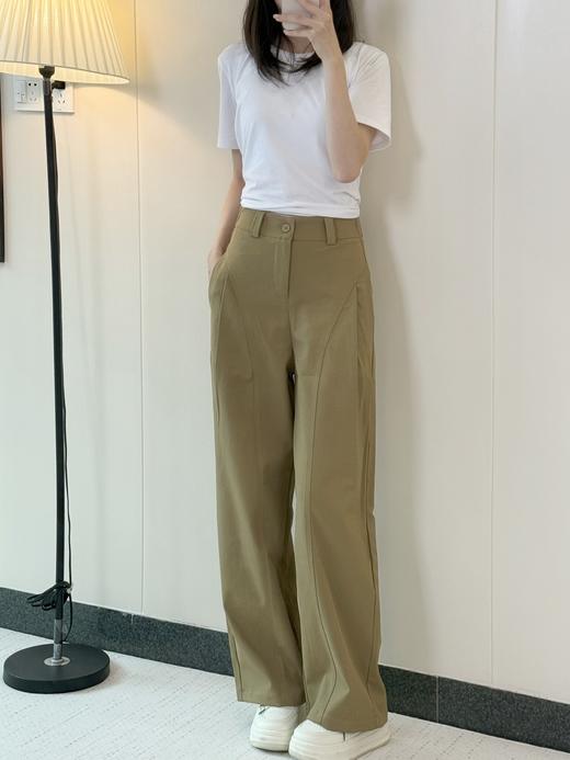 春夏新款贝斯裤工装裤女士高腰休闲裤宽松显瘦长裤 商品图1
