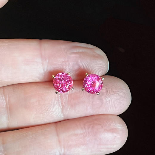 CHIC系列 18K镶碧玺 耳钉 商品图2