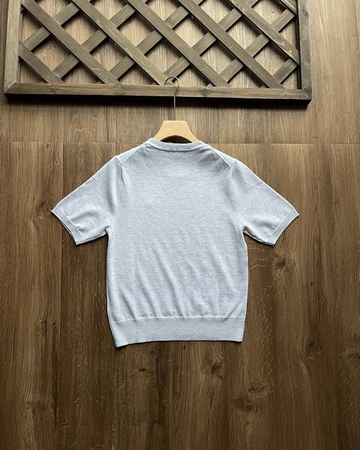 点此购买 哈吉斯女士春季时尚休闲通勤打底圆领短袖针织衫 xj 343638 商品图3