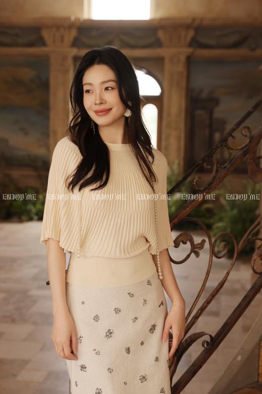 【门店同款】ENJOY春季优雅斗篷针织上衣 170496601 商品图0