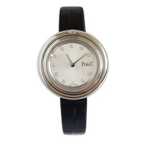 【95新】PIAGET 伯爵G0A43080石英机芯29MM（女款）POSSESSION系列精钢；表圈镶钻180326TJ14