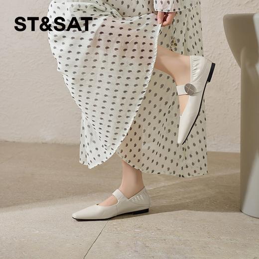 星期六26春新款气质尖头百搭玛丽珍SSE1111CGT 商品图8