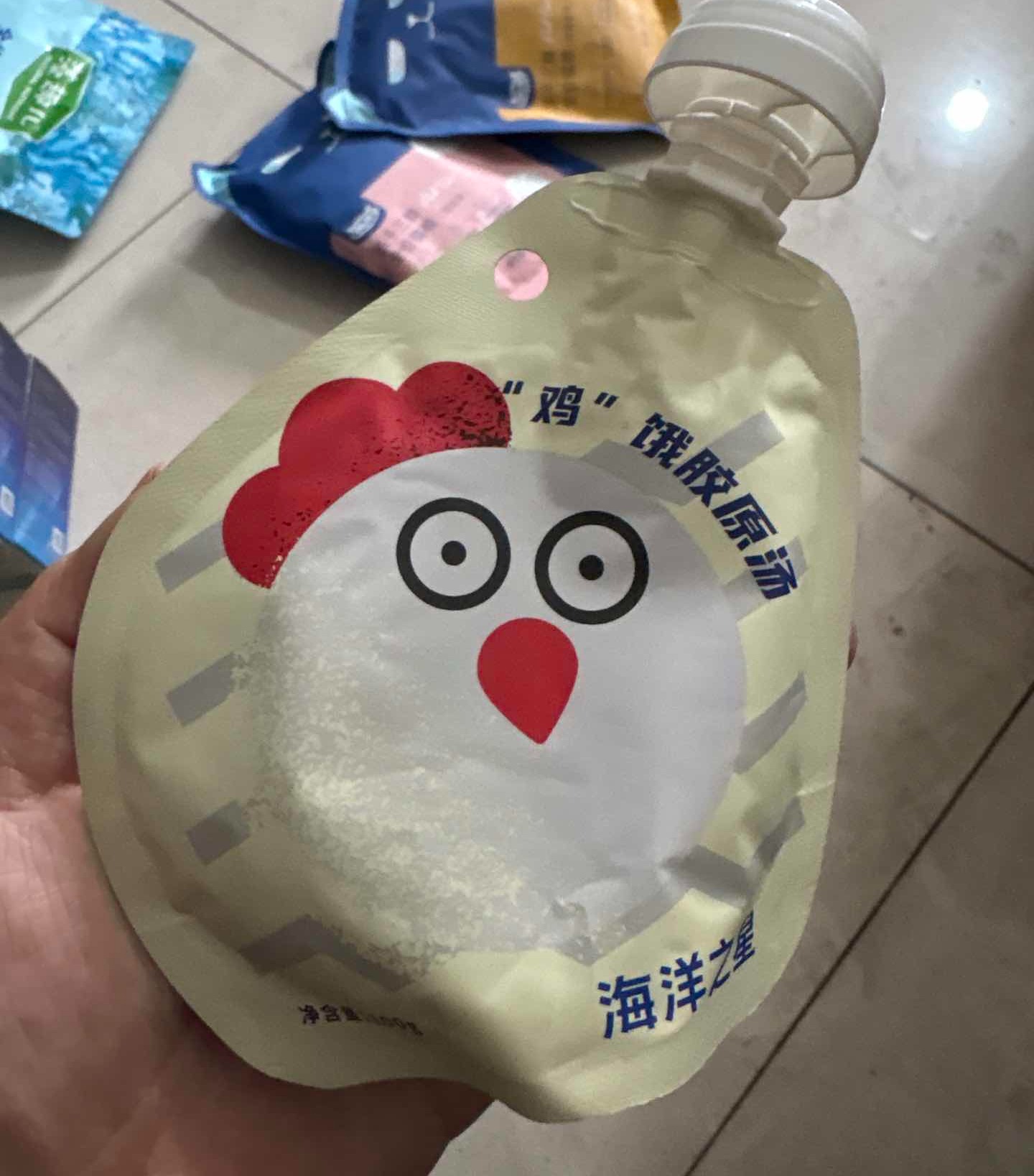 【临期处理26.6.24到期】'海洋之星零食 鸡饿胶原汤100g/袋