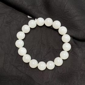 【快报】【于田产和田玉95料12mm圆珠手串】出证书，发货1~5天，48小时鉴赏期