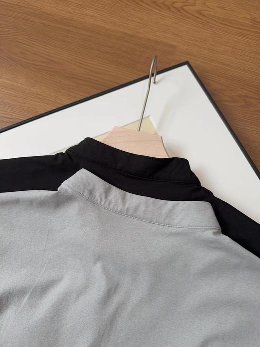 F032732夏季新款男子立领半拉链刺绣速干透气跑步运动休闲短袖T恤 商品图6