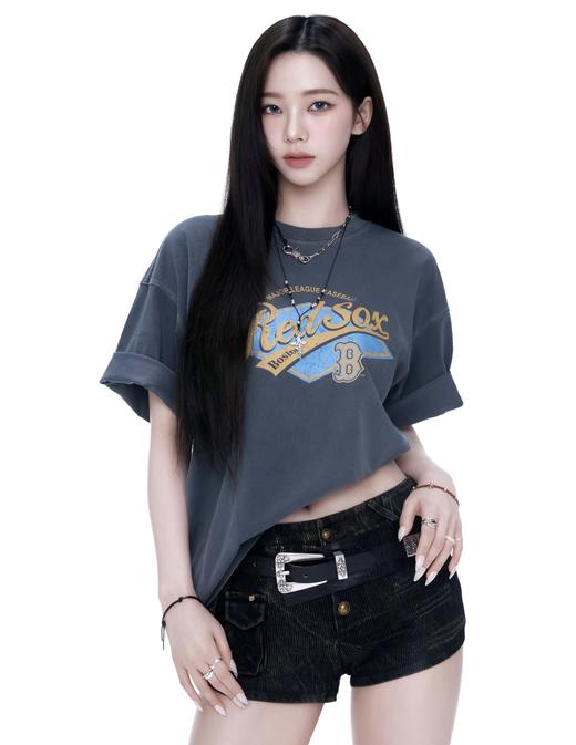 MLB印花圆领T恤情侣款短袖MLB1609 商品图5