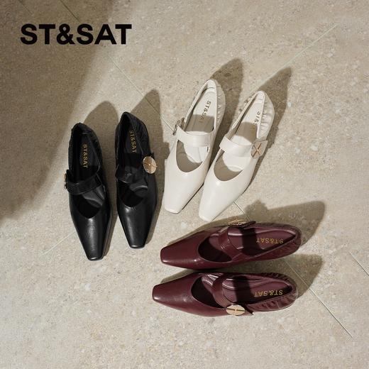 星期六26春新款气质尖头百搭玛丽珍SSE1111CGT 商品图12