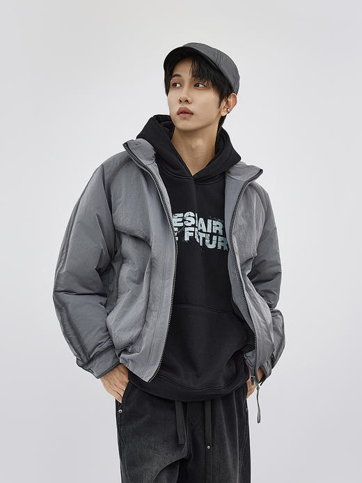 【新品上新】HX 冬季短款立领羽绒服C100540015101 商品图2