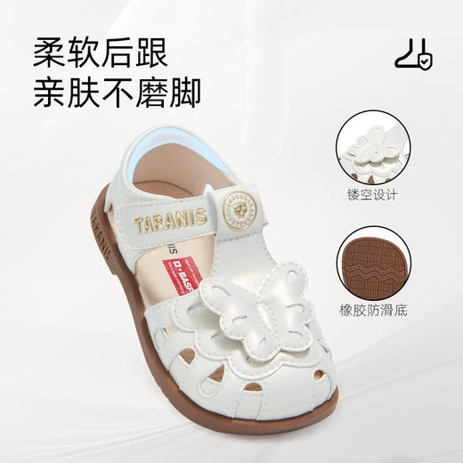 泰兰尼斯夏季新款女宝宝凉鞋防滑软底洋气公主鞋镂空透气小玛丽鞋T07T6B9033 商品图2