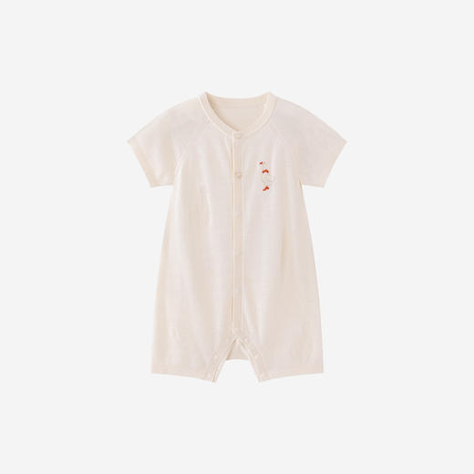 【高定系列】英氏婴儿连体衣夏季莱赛尔桑蚕丝短袖哈衣宝宝连身衣 商品图4