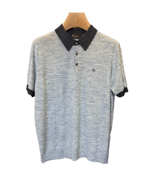 男款刺绣短袖针织polo衫la015 商品图0