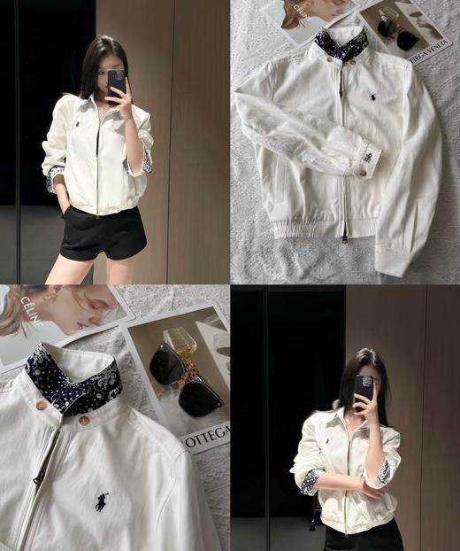 拉夫新款新撞色领刺绣棒球夹克 商品图1