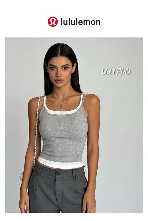 F0327104一包2件装2026春夏新款可外穿可内搭女士假两件背心 商品图14