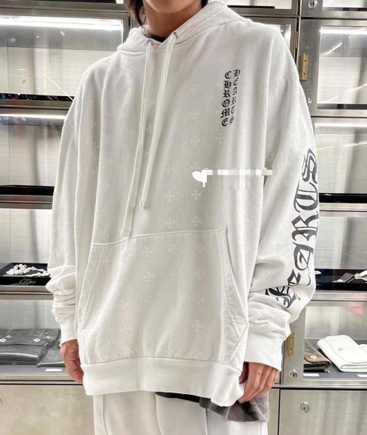 中性款暗纹连帽卫衣ba009 商品图3