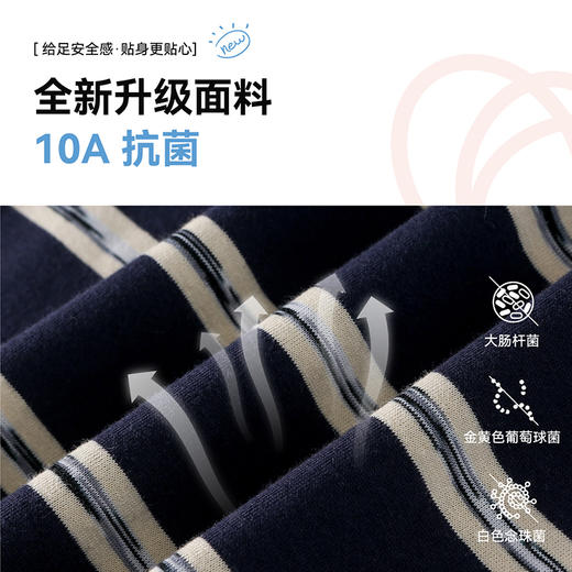 【经典百搭条纹T恤】棉花堂针织短袖T恤FA61151   吸湿透气   亲肤柔软 10A级抗菌  百搭 商品图2