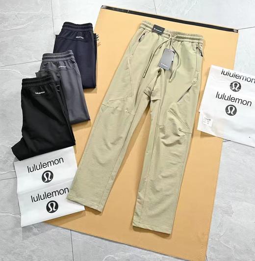 F032766春秋季新款轻量立体版型抽绳设计男士梭织长裤 商品图5