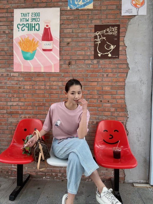 【可以跑步的牛仔裤】噢蜜ooomeooo梨形天敌九分牛仔裤 商品图5