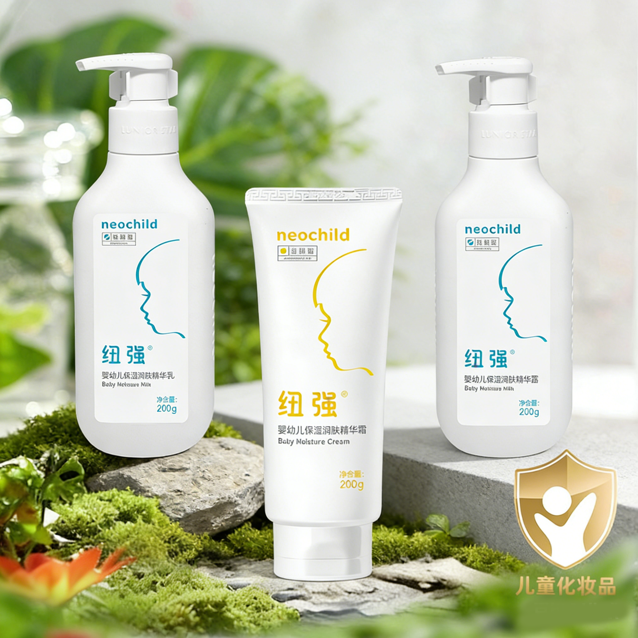 纽强200g婴幼儿保湿润肤系列（精华霜/精华露/精华乳）（新旧包装随机发货）
