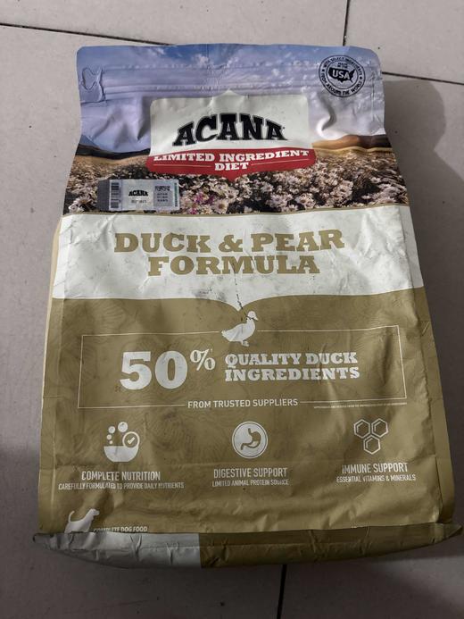 【临期处理26.6.21到期】'爱肯拿鸭肉梨配方犬粮(美版)2kg/袋 商品图0