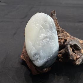 【快抱】【于田产和田玉子料山水画把件 70*43】出证书，发货1~5天，48小时鉴赏期