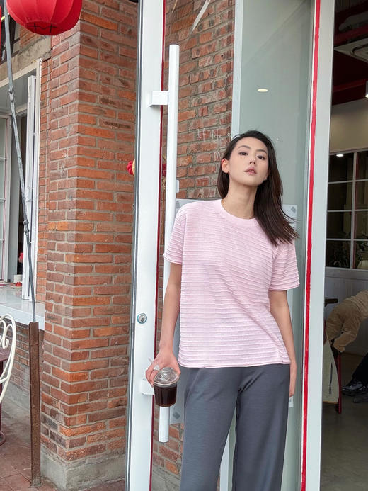 【自由自在】噢蜜ooomeooo肌理宽松套头衫 商品图2