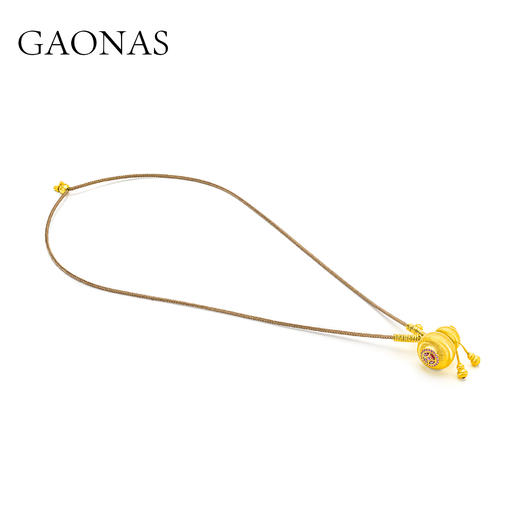 GAONAS  古韵今风 新中式金色葫芦项链11951XGO 商品图2