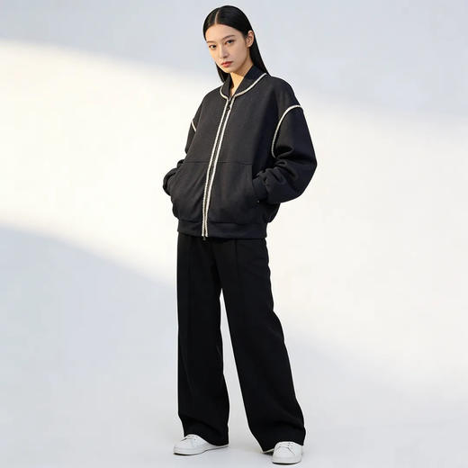 Schenvega情侣小香风大牌平替棒球服｜小香格纹路细腻又高级，低调中透着贵气感 商品图0